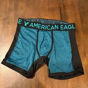 American Eagle Outfitters Gray Boxer Briefs with Blue Accents
